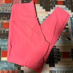 LuluLemon Pink High-Waisted Leggings